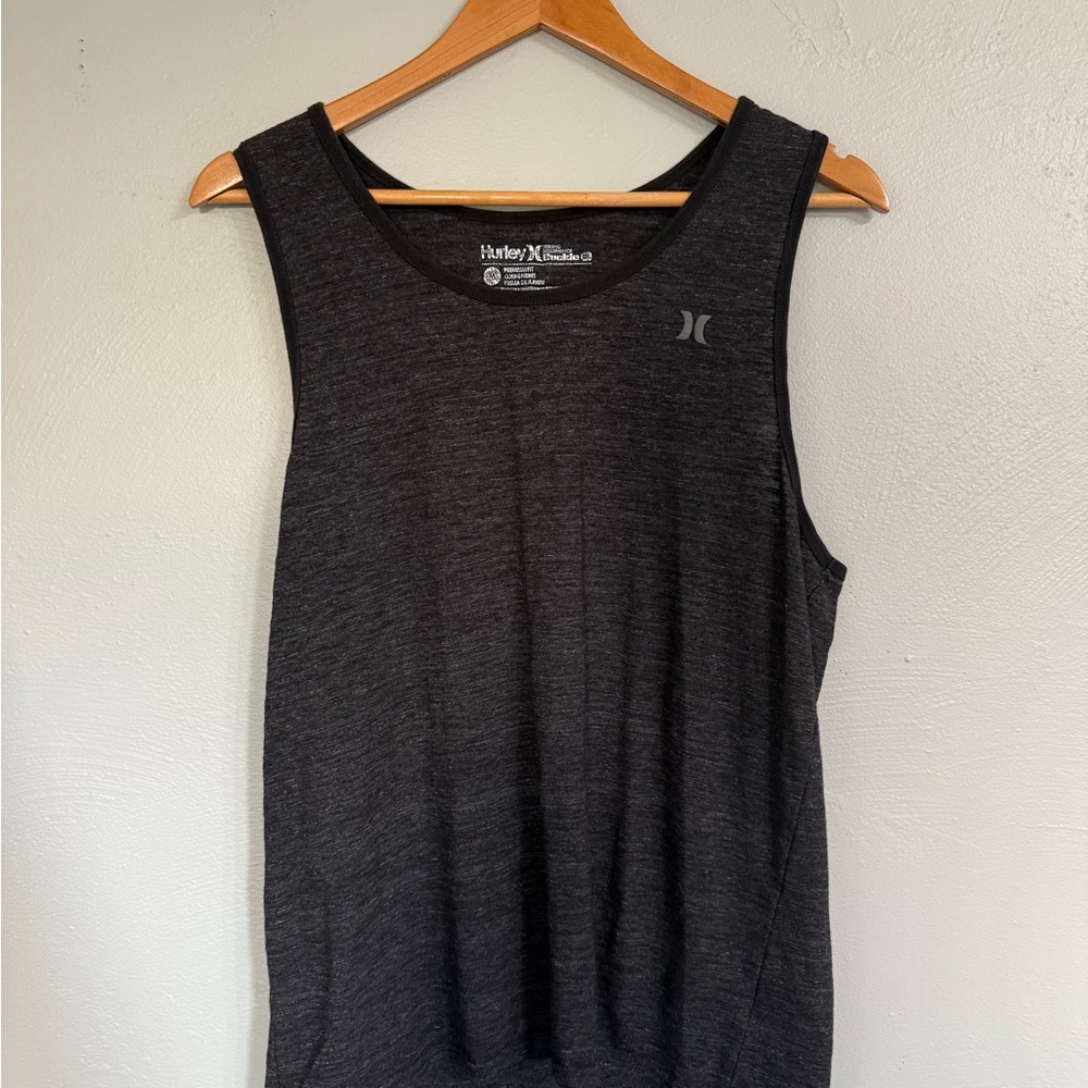 Mens Hurley Charcoal muscle shirt
